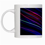 Nightlife Neon Techno Black Lamp Motion Green Street Dark Blurred Move Abstract Velocity Evening Tim White Mugs Left