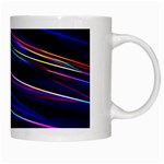 Nightlife Neon Techno Black Lamp Motion Green Street Dark Blurred Move Abstract Velocity Evening Tim White Mugs Right