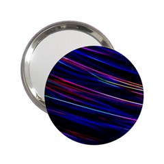 Nightlife Neon Techno Black Lamp Motion Green Street Dark Blurred Move Abstract Velocity Evening Tim 2 25  Handbag Mirrors by Vaneshart