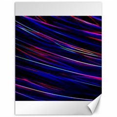 Nightlife Neon Techno Black Lamp Motion Green Street Dark Blurred Move Abstract Velocity Evening Tim Canvas 12  X 16  by Vaneshart