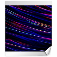 Nightlife Neon Techno Black Lamp Motion Green Street Dark Blurred Move Abstract Velocity Evening Tim Canvas 20  X 24  by Vaneshart