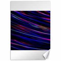 Nightlife Neon Techno Black Lamp Motion Green Street Dark Blurred Move Abstract Velocity Evening Tim Canvas 20  X 30  by Vaneshart