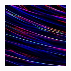 Nightlife Neon Techno Black Lamp Motion Green Street Dark Blurred Move Abstract Velocity Evening Tim Medium Glasses Cloth by Vaneshart