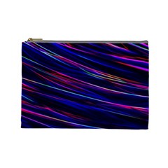 Nightlife Neon Techno Black Lamp Motion Green Street Dark Blurred Move Abstract Velocity Evening Tim Cosmetic Bag (large) by Vaneshart