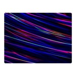 Nightlife Neon Techno Black Lamp Motion Green Street Dark Blurred Move Abstract Velocity Evening Tim Double Sided Flano Blanket (Mini)  35 x27  Blanket Front