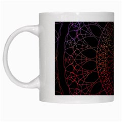 Mandala Fractal Pattern White Mugs by Vaneshart