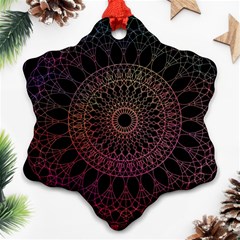 Mandala Fractal Pattern Ornament (snowflake) by Vaneshart