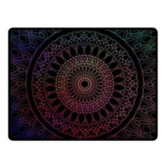 Mandala Fractal Pattern Double Sided Fleece Blanket (small)  by Vaneshart