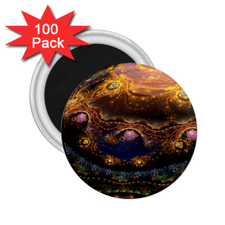 Fractal Cg Computer Graphics Sphere Fractal Art Water Organism Macro Photography Art Space Earth  2.25  Magnets (100 pack) 