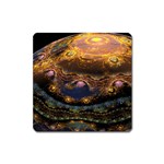 Fractal Cg Computer Graphics Sphere Fractal Art Water Organism Macro Photography Art Space Earth  Square Magnet Front