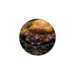 Fractal Cg Computer Graphics Sphere Fractal Art Water Organism Macro Photography Art Space Earth  Golf Ball Marker by Vaneshart