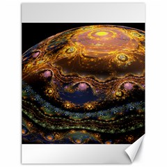 Fractal Cg Computer Graphics Sphere Fractal Art Water Organism Macro Photography Art Space Earth  Canvas 18  X 24  by Vaneshart