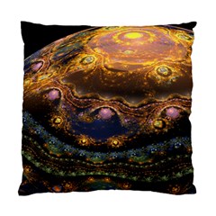 Fractal Cg Computer Graphics Sphere Fractal Art Water Organism Macro Photography Art Space Earth  Standard Cushion Case (two Sides) by Vaneshart