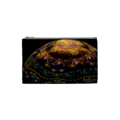 Fractal Cg Computer Graphics Sphere Fractal Art Water Organism Macro Photography Art Space Earth  Cosmetic Bag (small) by Vaneshart