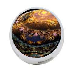 Fractal Cg Computer Graphics Sphere Fractal Art Water Organism Macro Photography Art Space Earth  4-port Usb Hub (two Sides) by Vaneshart