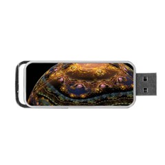 Fractal Cg Computer Graphics Sphere Fractal Art Water Organism Macro Photography Art Space Earth  Portable Usb Flash (two Sides) by Vaneshart