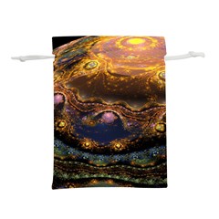 Fractal Cg Computer Graphics Sphere Fractal Art Water Organism Macro Photography Art Space Earth  Lightweight Drawstring Pouch (m)