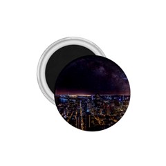 Light Sky Skyline Night Star Milky Way Cosmos Spiral City Skyscraper Urban Cityscape Dark San Franci 1 75  Magnets by Vaneshart