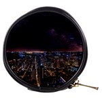 Light Sky Skyline Night Star Milky Way Cosmos Spiral City Skyscraper Urban Cityscape Dark San Franci Mini Makeup Bag Front