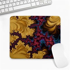 Creative Abstract Structure Texture Flower Pattern Black Material Textile Art Colors Design  Large Mousepads by Vaneshart