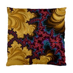 Creative Abstract Structure Texture Flower Pattern Black Material Textile Art Colors Design  Standard Cushion Case (two Sides) by Vaneshart