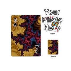 Creative Abstract Structure Texture Flower Pattern Black Material Textile Art Colors Design  Playing Cards 54 Designs (mini) by Vaneshart