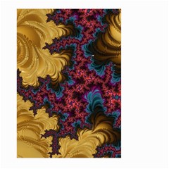 Creative Abstract Structure Texture Flower Pattern Black Material Textile Art Colors Design  Large Garden Flag (two Sides) by Vaneshart