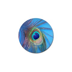 Nature Bird Wing Texture Animal Male Wildlife Decoration Pattern Line Green Color Blue Colorful Golf Ball Marker by Vaneshart