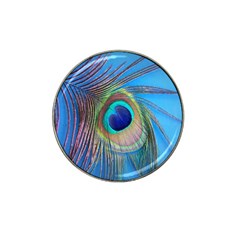 Nature Bird Wing Texture Animal Male Wildlife Decoration Pattern Line Green Color Blue Colorful Hat Clip Ball Marker (4 Pack) by Vaneshart