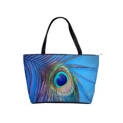 Nature Bird Wing Texture Animal Male Wildlife Decoration Pattern Line Green Color Blue Colorful Classic Shoulder Handbag by Vaneshart