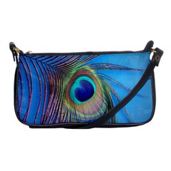 Nature Bird Wing Texture Animal Male Wildlife Decoration Pattern Line Green Color Blue Colorful Shoulder Clutch Bag by Vaneshart