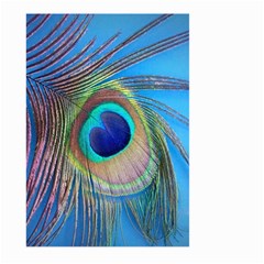 Nature Bird Wing Texture Animal Male Wildlife Decoration Pattern Line Green Color Blue Colorful Large Garden Flag (two Sides) by Vaneshart