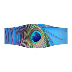 Nature Bird Wing Texture Animal Male Wildlife Decoration Pattern Line Green Color Blue Colorful Stretchable Headband by Vaneshart