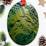 Laptop Computer Technology Leaf Line Green Biology Communication Electronics Illustration Informatio Ornament (Oval) Front