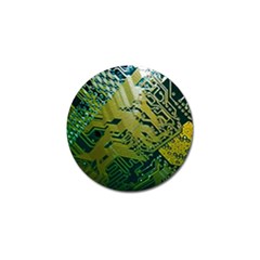 Laptop Computer Technology Leaf Line Green Biology Communication Electronics Illustration Informatio Golf Ball Marker by Vaneshart