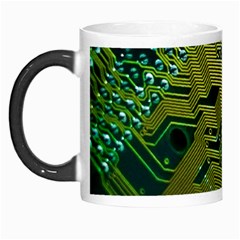 Laptop Computer Technology Leaf Line Green Biology Communication Electronics Illustration Informatio Morph Mugs by Vaneshart