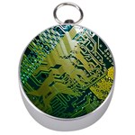 Laptop Computer Technology Leaf Line Green Biology Communication Electronics Illustration Informatio Silver Compasses Front