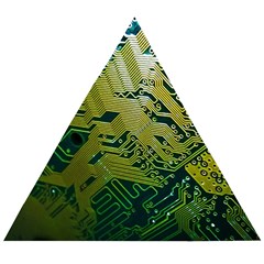 Laptop Computer Technology Leaf Line Green Biology Communication Electronics Illustration Informatio Wooden Puzzle Triangle by Vaneshart