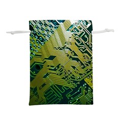 Laptop Computer Technology Leaf Line Green Biology Communication Electronics Illustration Informatio Lightweight Drawstring Pouch (s) by Vaneshart