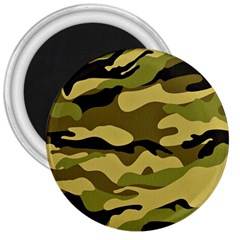 Fabric Army Camo Pattern 3  Magnets by Vaneshart