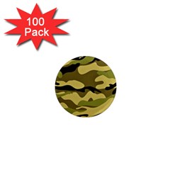 Fabric Army Camo Pattern 1  Mini Magnets (100 Pack)  by Vaneshart