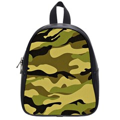 Fabric Army Camo Pattern School Bag (small) by Vaneshart