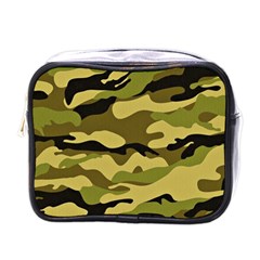 Fabric Army Camo Pattern Mini Toiletries Bag (one Side) by Vaneshart