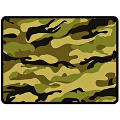 Fabric Army Camo Pattern Fleece Blanket (large)  by Vaneshart