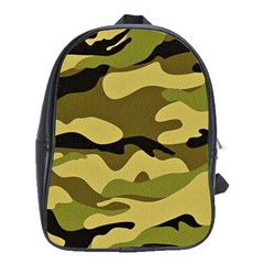 Fabric Army Camo Pattern School Bag (xl) by Vaneshart