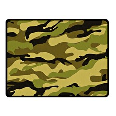 Fabric Army Camo Pattern Double Sided Fleece Blanket (small)  by Vaneshart