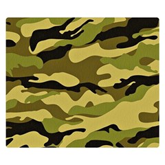 Fabric Army Camo Pattern Double Sided Flano Blanket (small)  by Vaneshart