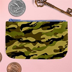 Fabric Army Camo Pattern Large Coin Purse