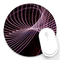 Light Sunlight Spiral Flower Line Color Electricity Circle Lightpaint Symmetry Shape  Macro   Round Mousepads by Vaneshart