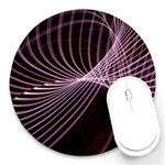 Light Sunlight Spiral Flower Line Color Electricity Circle Lightpaint Symmetry Shape  Macro   Round Mousepads Front